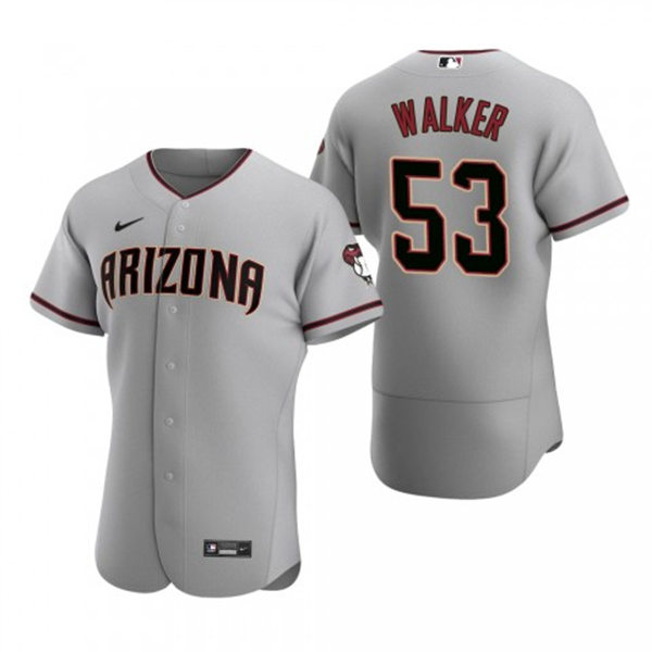 Mens Youth Arizona Diamondbacks #53 Christian Walker Nike Gray Road FlexBase Jersey