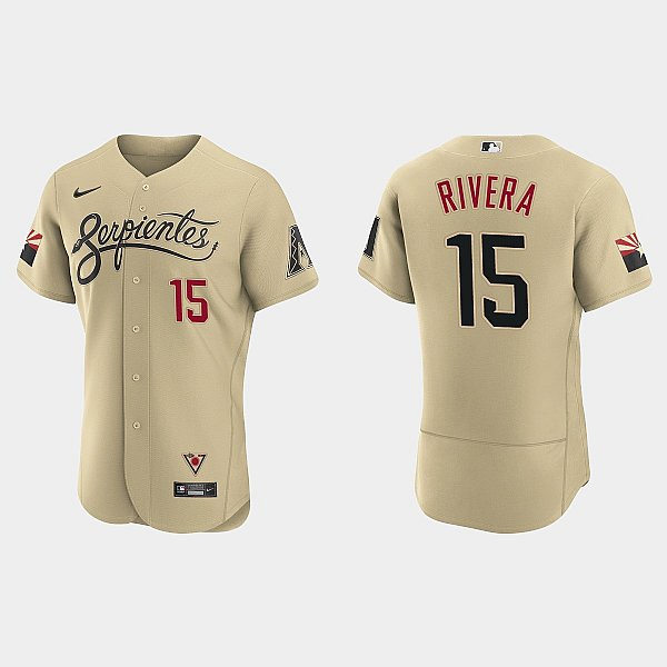 Mens Youth Arizona Diamondbacks #15 Emmanuel Rivera Nike Tan City Connect Jersey