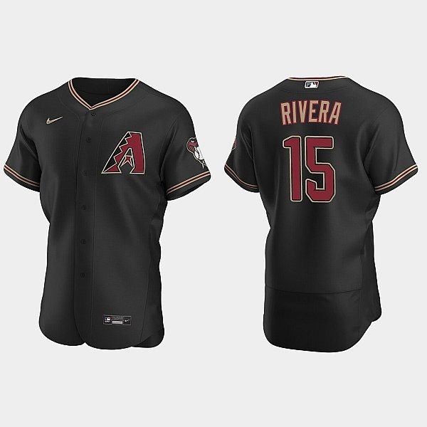 Mens Youth Arizona Diamondbacks #15 Emmanuel Rivera Nike Black Alternate Flex Base Jersey