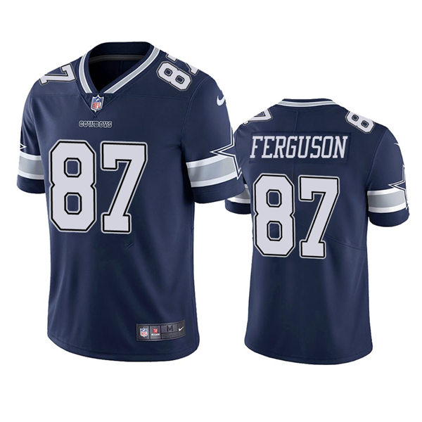 Mens Dallas Cowboys #87 Jake Ferguson Nike Navy Team Color Vapor Untouchable Limited Player Jersey