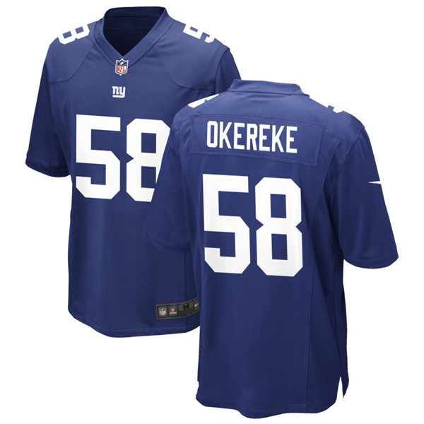 Men's New York Giants #58 Bobby Okereke Nike Royal Team Color Vapor Untouchable Limited Jersey