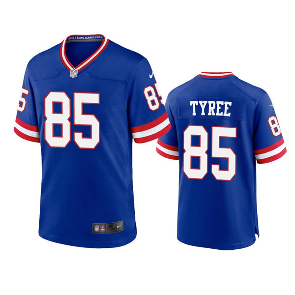Men's New York Giants #85 David Tyree Royal Classic Game Jersey