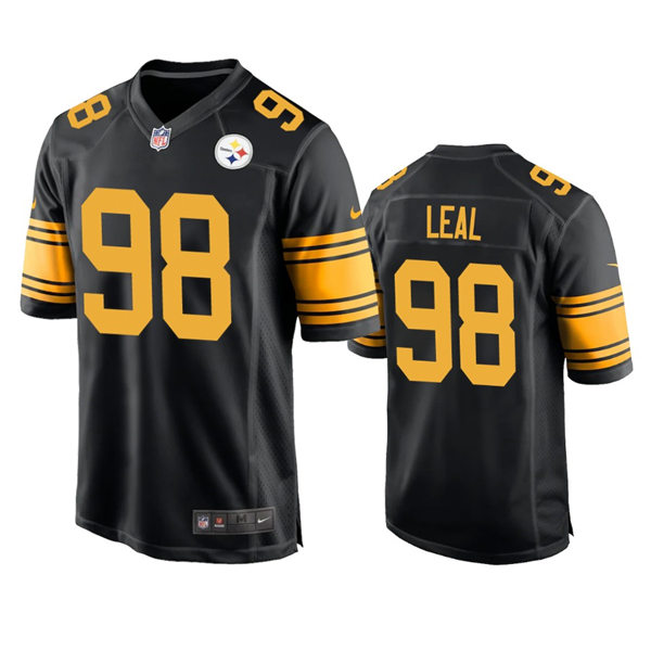 Men's Pittsburgh Steelers #98 DeMarvin Leal Nike Black Alternate 2 Vapor F.U.S.E. Limited Jersey