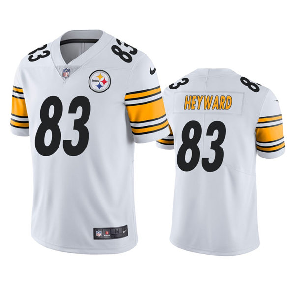 Men's Pittsburgh Steelers #83 Connor Heyward Nike White Vapor Limited Player Jersey