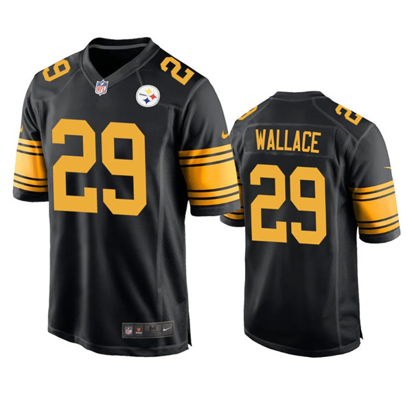 Men's Pittsburgh Steelers #29 Levi Wallace Nike Black Alternate 2 Vapor F.U.S.E. Limited Jersey