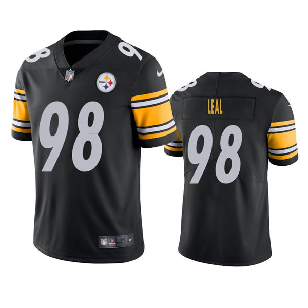 Men's Pittsburgh Steelers #98 DeMarvin Leal Nike Black Vapor Limited Player Jersey