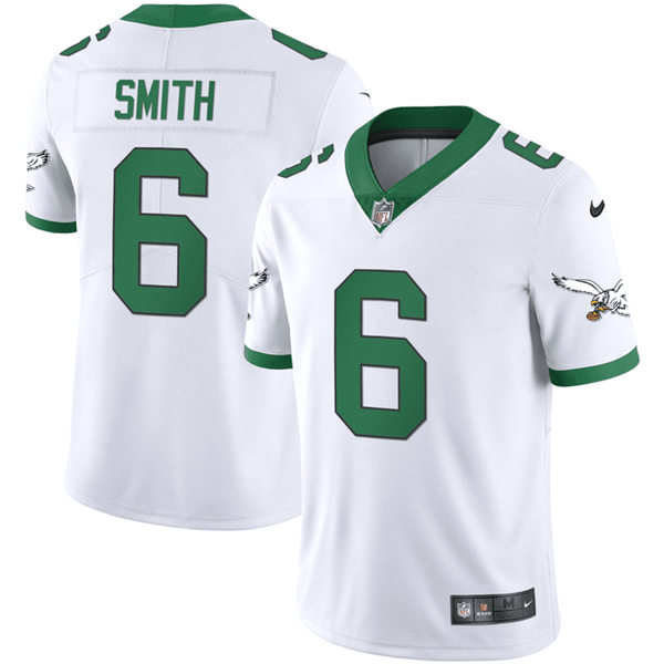 Mens Philadelphia Eagles #6 DeVonta Smith 2023 Nike White 1996 Retro Jersey