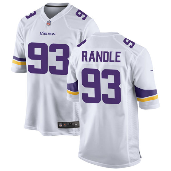 Men's Minnesota Vikings Retired Player #93 John Randle Nike White Vapor Untouchable Limited Jersey