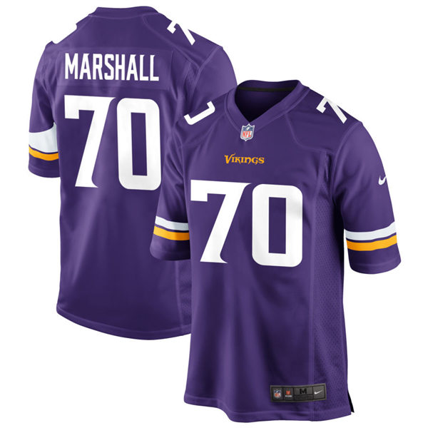 Men's Minnesota Vikings Retired Player #70 Jim Marshall Nike Purple Vapor Untouchable Limited Jersey