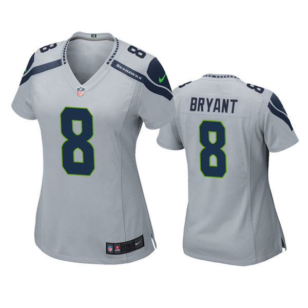 Womens Seattle Seahawks #8 Coby Bryant  Nike Gray Alternate Limited Jersey