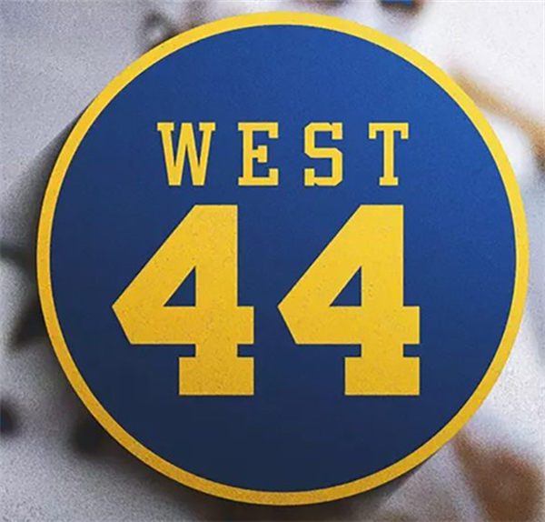 Embroidered West Virginia Mountaineers Jerry West Commemorative Honor Jersey Patch