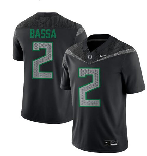 Mens Oregon Ducks #2 Kobe Savage F.U.S.E. Limmited 2024 Black GENERATION O FLY ERA Football Game Jersey