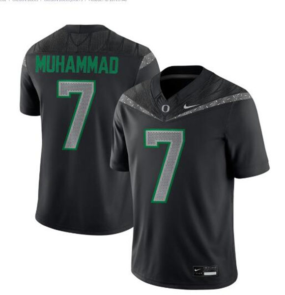 Mens Oregon Ducks #7 Jabbar Muhammad F.U.S.E. Limmited 2024 Black GENERATION O FLY ERA Football Game Jersey