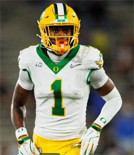Mens Oregon Ducks #1 Traeshon Holden F.U.S.E.Limmited 2024 White MIGHTY OREGON Football Game Jersey