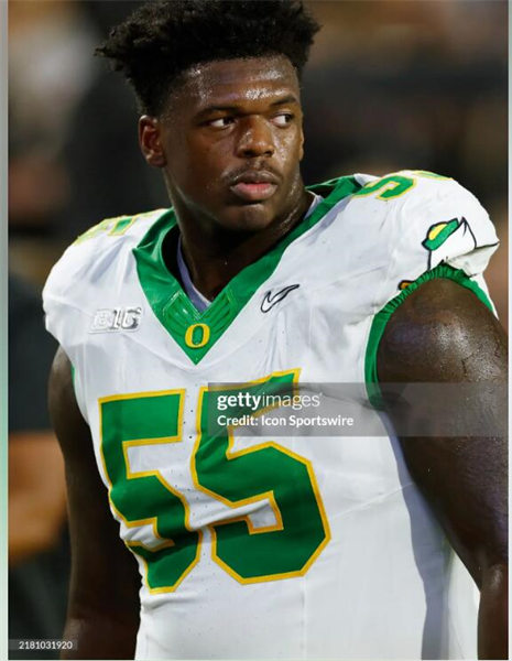 Mens Oregon Ducks #55 Marcus Harper II F.U.S.E.Limmited 2024 White MIGHTY OREGON Football Game Jersey