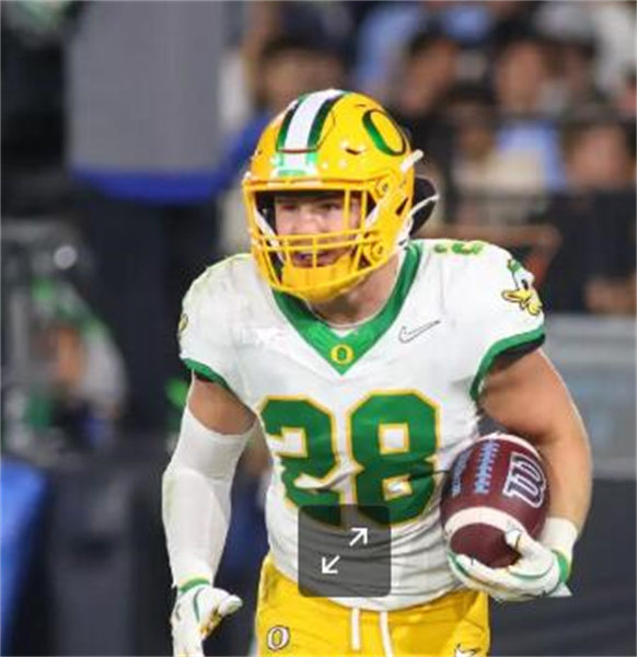 Mens Oregon Ducks #28 Bryce Boettcher F.U.S.E.Limmited 2024 White MIGHTY OREGON Football Game Jersey