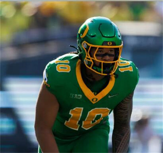 Mens Oregon Ducks #10 Matayo Uiagalelei F.U.S.E. Limmited 2024 GANG GREEN Retro Football Game Jersey