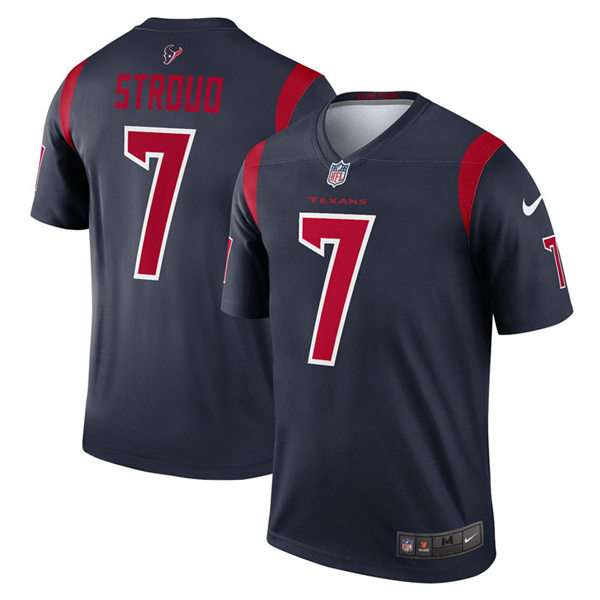 Men's Houston Texans #7 CJ Stroud Nike Navy Color Rush Legend Jersey 