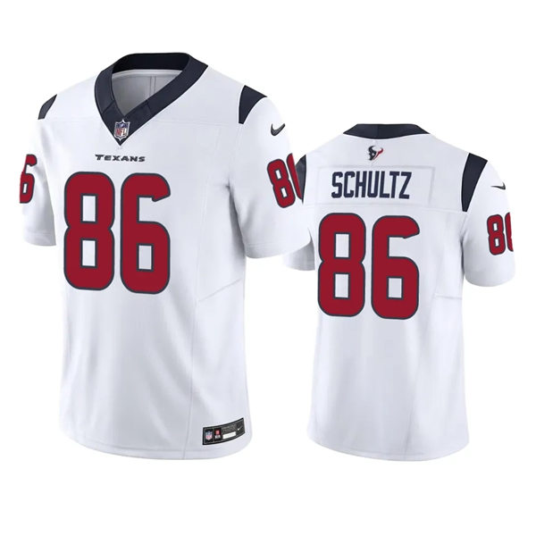 Men's Houston Texans #86 Dalton Schultz Nike White Vapor Limited Player Jersey