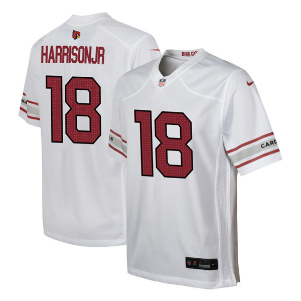 Youth Arizona Cardinals #18 Marvin Harrison Jr. White Limited Jersey