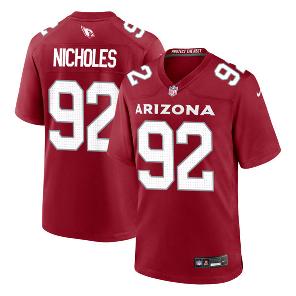 Mens Arizona Cardinals #92 Bilal Nicholes Cardinal Vapor F.U.S.E. Limited Jersey