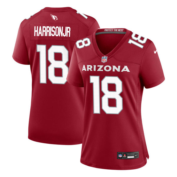 Womens Arizona Cardinals #18 Marvin Harrison Jr. Cardinal Limited Jersey