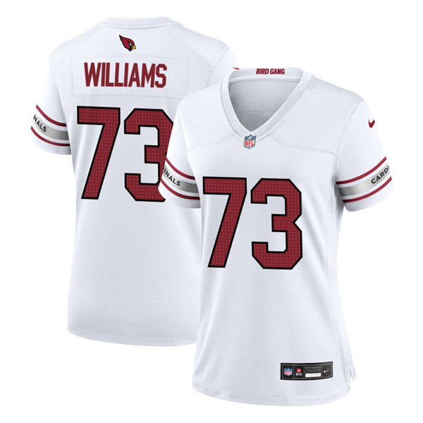 Womens Arizona Cardinals #73 Jonah Williams White Limited Jersey