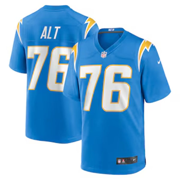 Men's Los Angeles Chargers #76 Joe Alt  Nike Powder Blue Vapor Limited Player Jersey