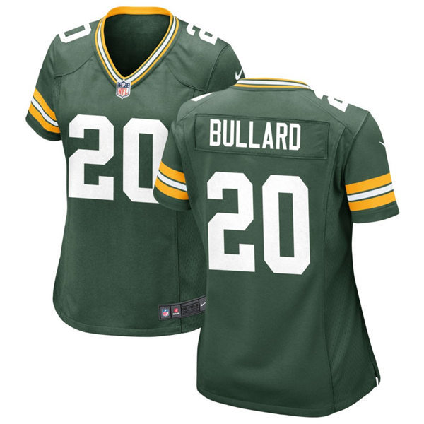 Womens Green Bay Packers #20 Javon Bullard Nike Green Vapor Limited Player Jersey