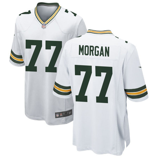Youth Green Bay Packers #77 Jordan Morgan Nike White Vapor Limited Player Jersey