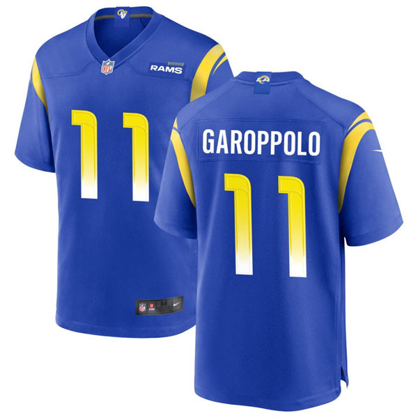 Mens Los Angeles Rams #11 Jimmy Garoppolo Nike Royal Vapor Untouchable Limited Jersey