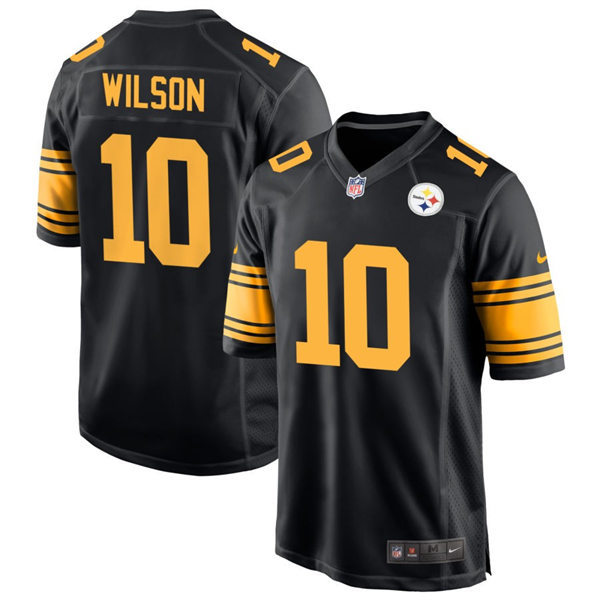 Men's Pittsburgh Steelers #10 Roman Wilson Nike Black Alternate 2 Vapor F.U.S.E. Limited Jersey