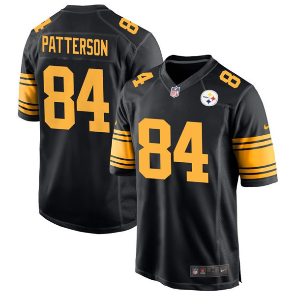 Men's Pittsburgh Steelers #84 Cordarrelle Patterson Nike Black Alternate 2 Vapor F.U.S.E. Limited Jersey