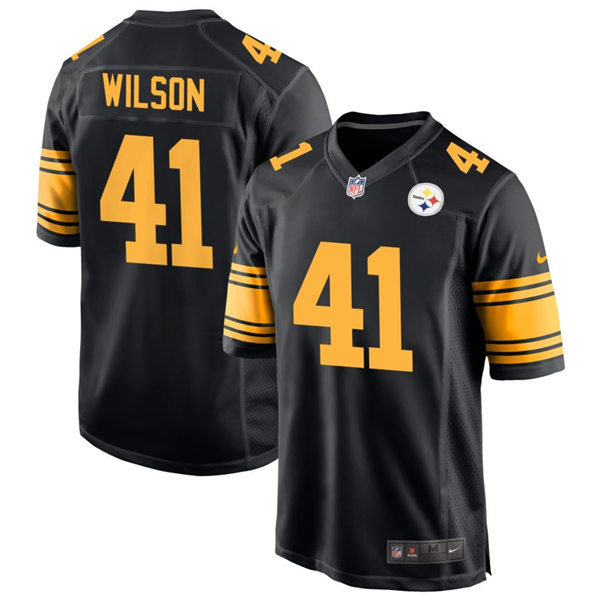 Men's Pittsburgh Steelers #41 Payton Wilson Nike Black Alternate 2 Vapor F.U.S.E. Limited Jersey