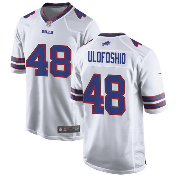 Mens Buffalo Bills #48 Edefuan Ulofoshio Nike White  Vapor F.U.S.E. Limited Jersey