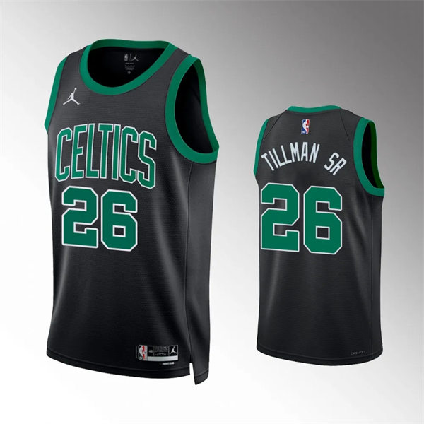 Mens Boston Celtics #26 Xavier Tillman Sr  Black Statement Edition Jersey
