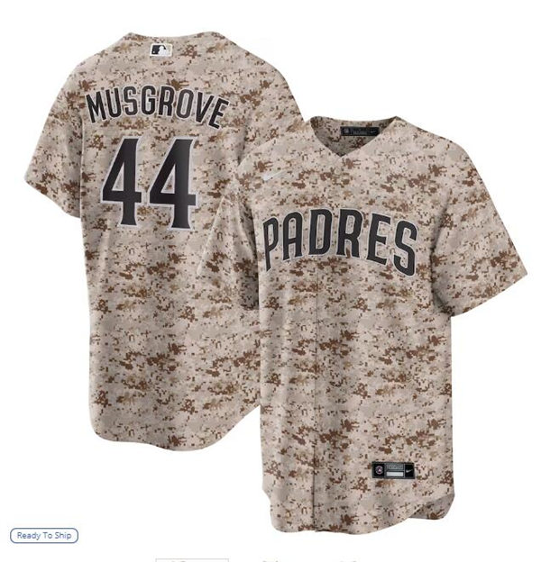 Mens San Diego Padres #44 Joe Musgrove Nike USMC Alternate Camo Limited Player Jersey