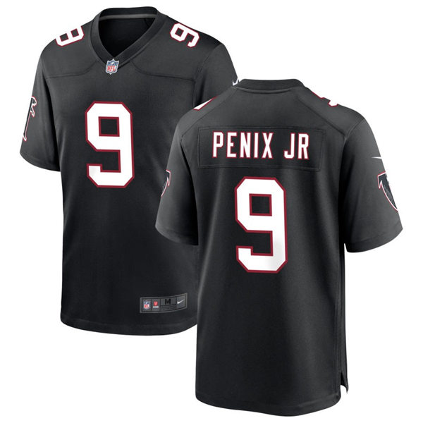 Men's Atlanta Falcons #9 Michael Penix Jr. Nike Black Throwback Limited Jersey