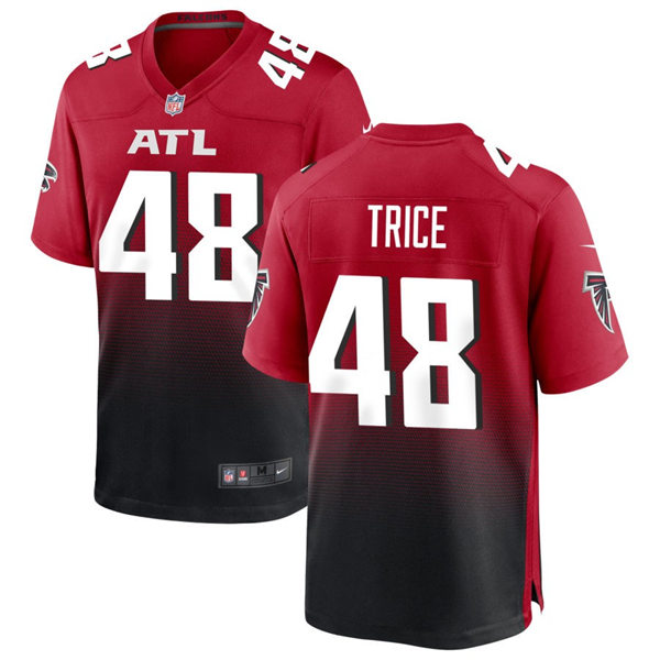 Men's Atlanta Falcons #48 Bralen Trice Nike Red 2nd Alternate Vapor Limited Jersey