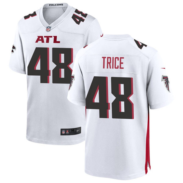 Men's Atlanta Falcons #48 Bralen Trice Nike White Vapor Limited Jersey(3)
