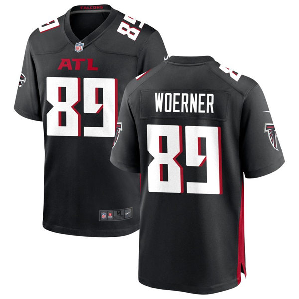 Men's Atlanta Falcons #89 Charlie Woerner  Nike Black Vapor Limited Jersey(3)