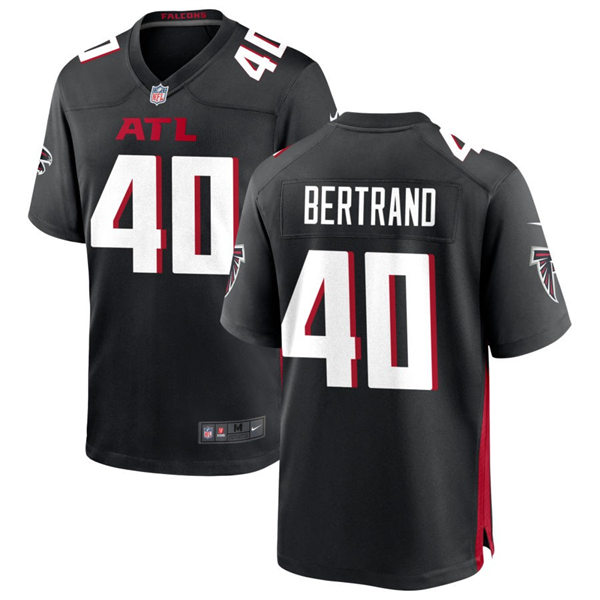Men's Atlanta Falcons #40 JD Bertrand Nike Black Vapor Limited Jersey(4)
