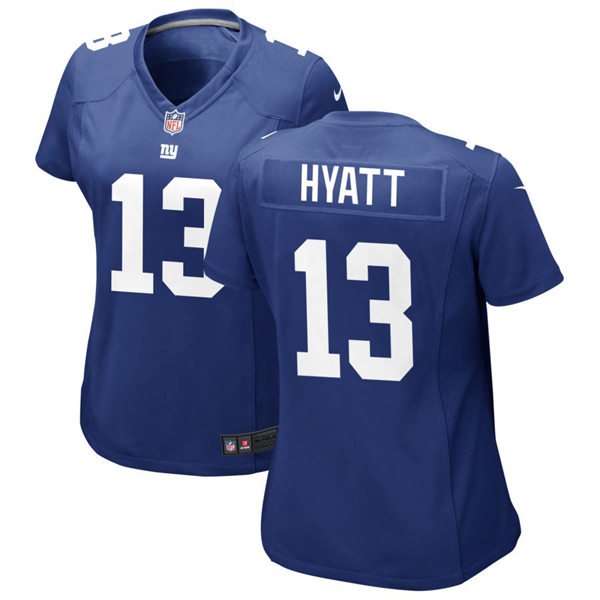 Women's New York Giants #13 Jalin Hyatt Nike Royal Limited Jersey