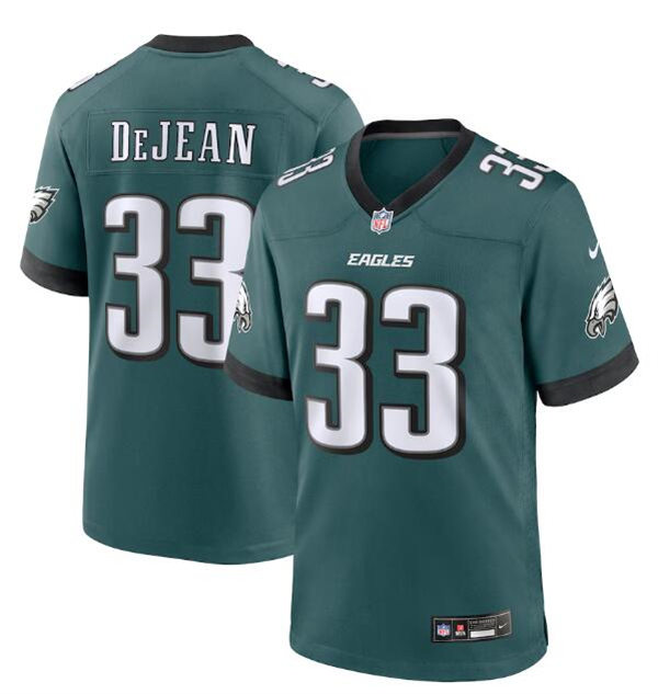 Youth Philadelphia Eagles #33 Cooper DeJean Nike Midnight Green Limited Player Jersey