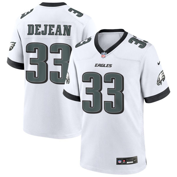 Youth Philadelphia Eagles #33 Cooper DeJean Nike White Limited Player Jersey