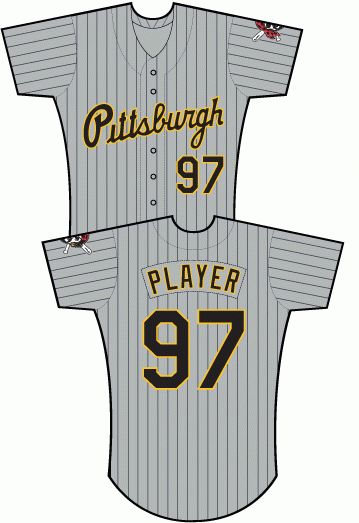 Men's Youth Pittsburgh Pirates Custom Gray Pinstripe Retro Jersey