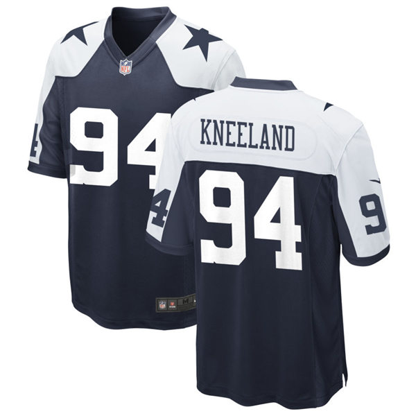 Youth Dallas Cowboys #94 Marshawn Kneeland Navy Alternate Limited Jersey