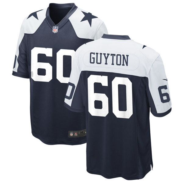 Youth Dallas Cowboys #60 Tyler Guyton Navy Alternate Limited Jersey