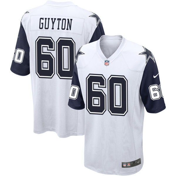 Youth Dallas Cowboys #60 Tyler Guyton White Color Rush Legend Player Jersey