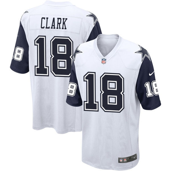 Youth Dallas Cowboys #18 Damone Clark White Color Rush Legend Player Jersey